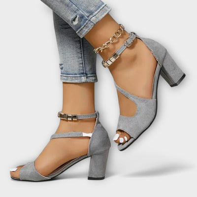 Zomerschoenen met hoge hakken
