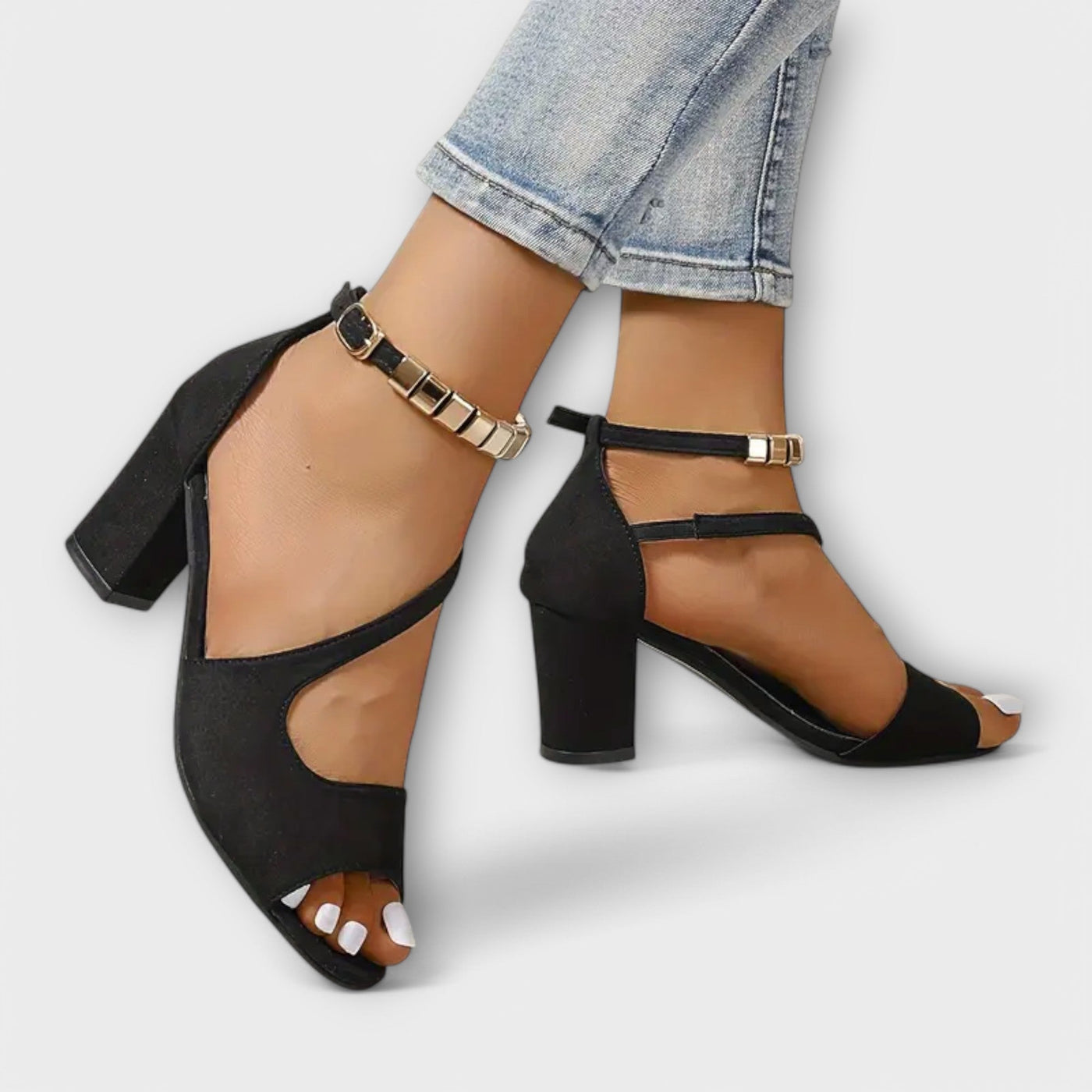 Zomerschoenen met hoge hakken