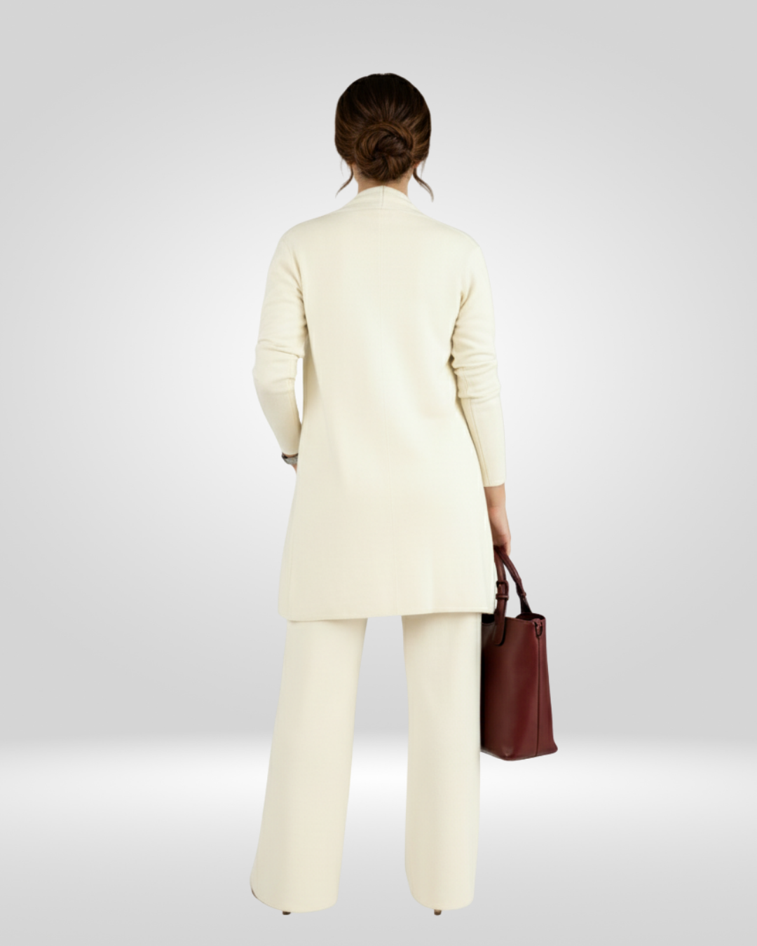 AMÉLIE – Elegante 3-delige set met lang vest