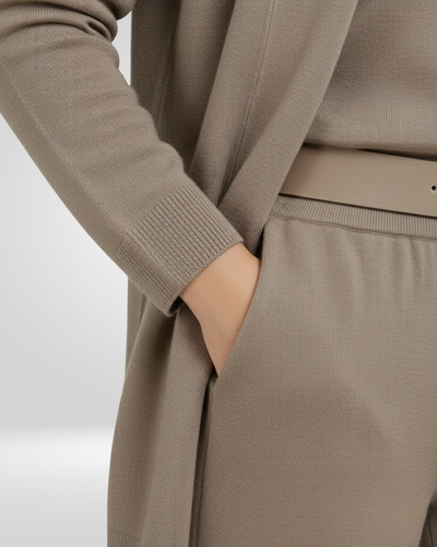 AMÉLIE – Elegante 3-delige set met lang vest