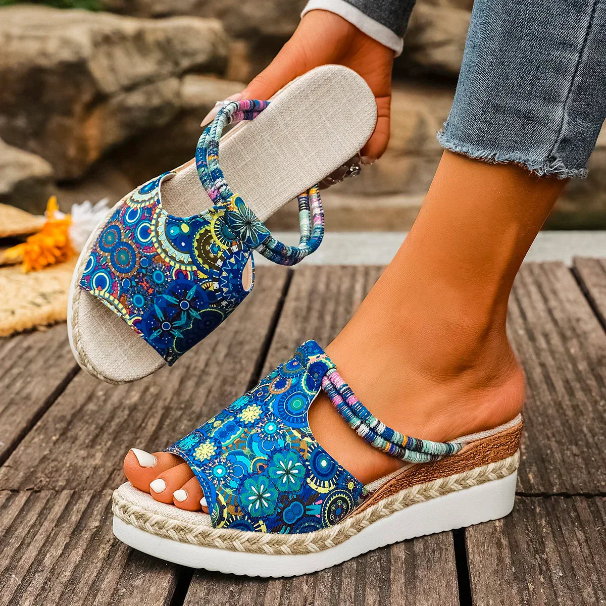 Karina Janeiro Wedgesandalen