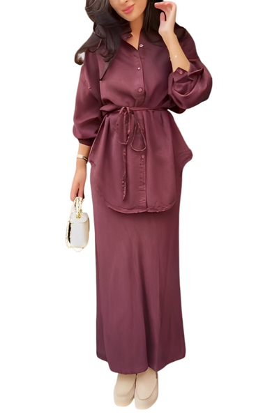 Nora Blouse & Rok Set – Voor Lente tot Herfst
