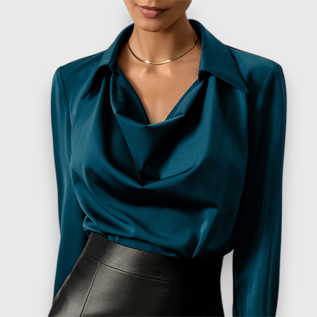 Solina blouse met col
