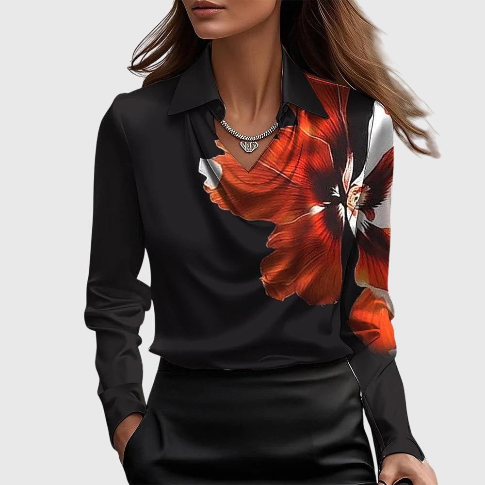 Clara Blouse met Luxe Glans