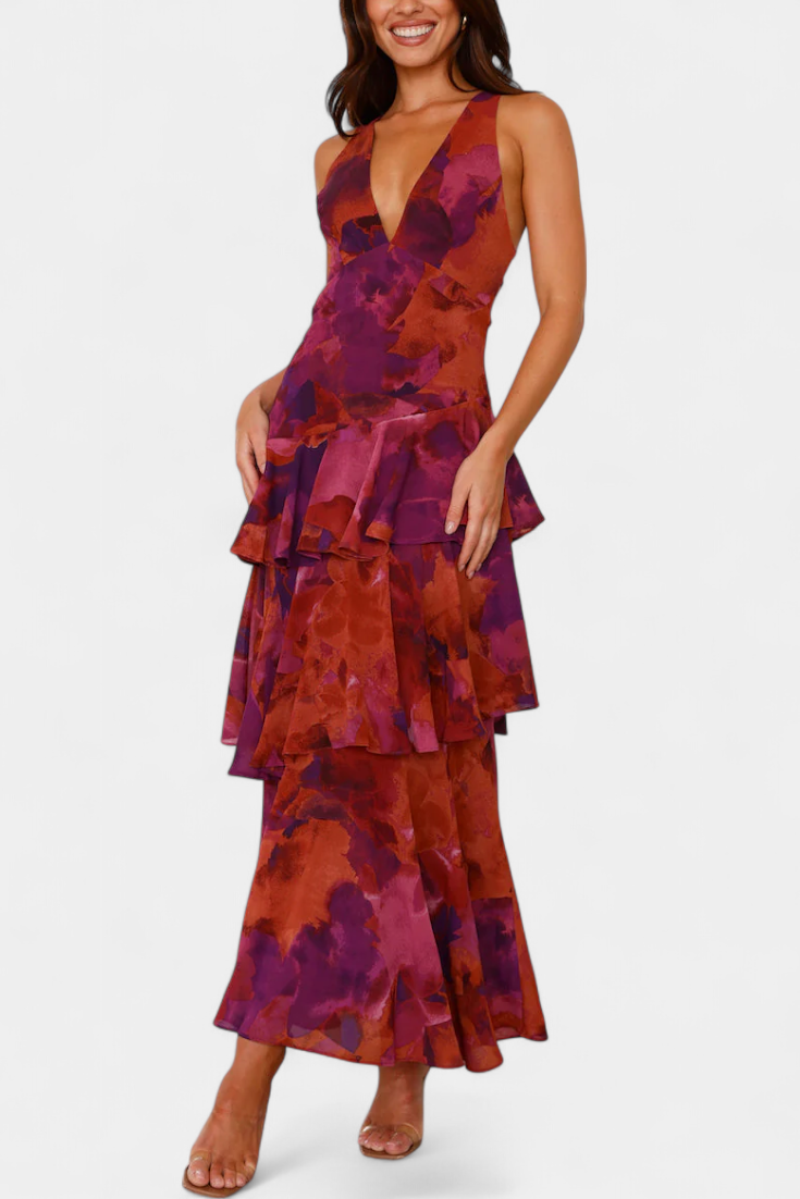 Domenica chiffon jurk