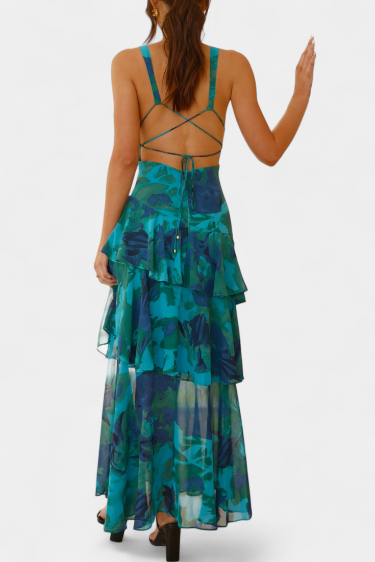 Domenica chiffon jurk