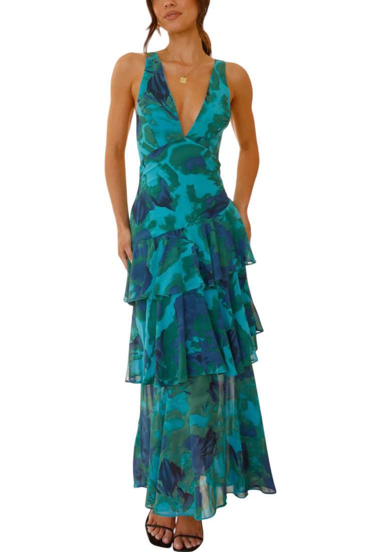 Domenica chiffon jurk