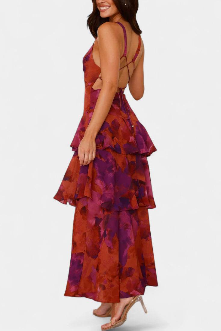 Domenica chiffon jurk