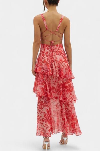Domenica chiffon jurk