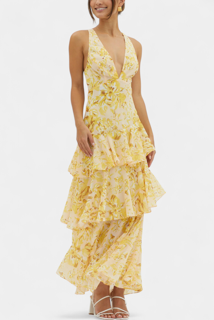 Domenica chiffon jurk