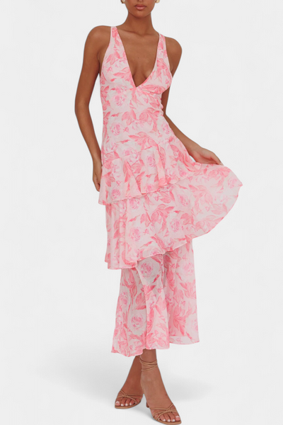 Domenica chiffon jurk