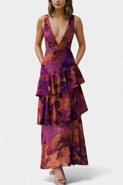 Domenica chiffon jurk