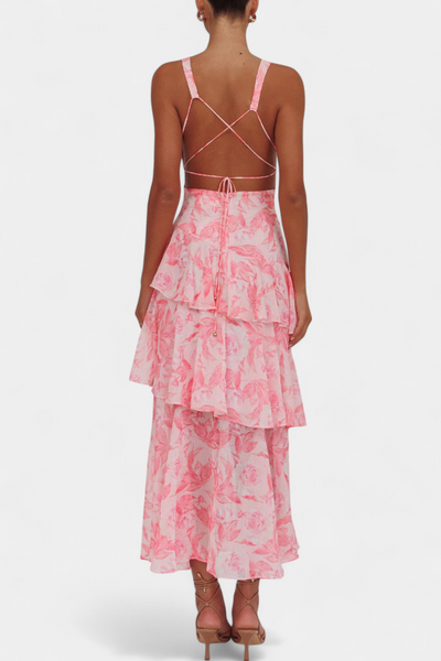 Domenica chiffon jurk