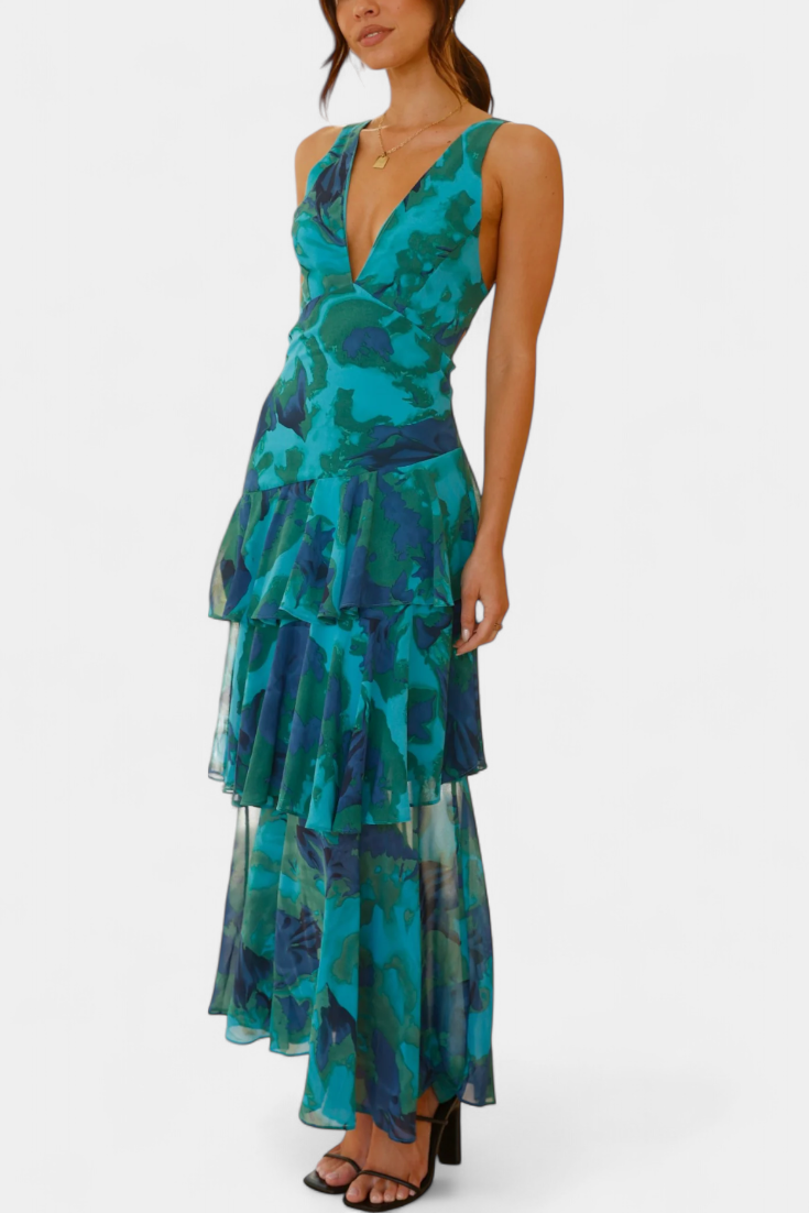 Domenica chiffon jurk