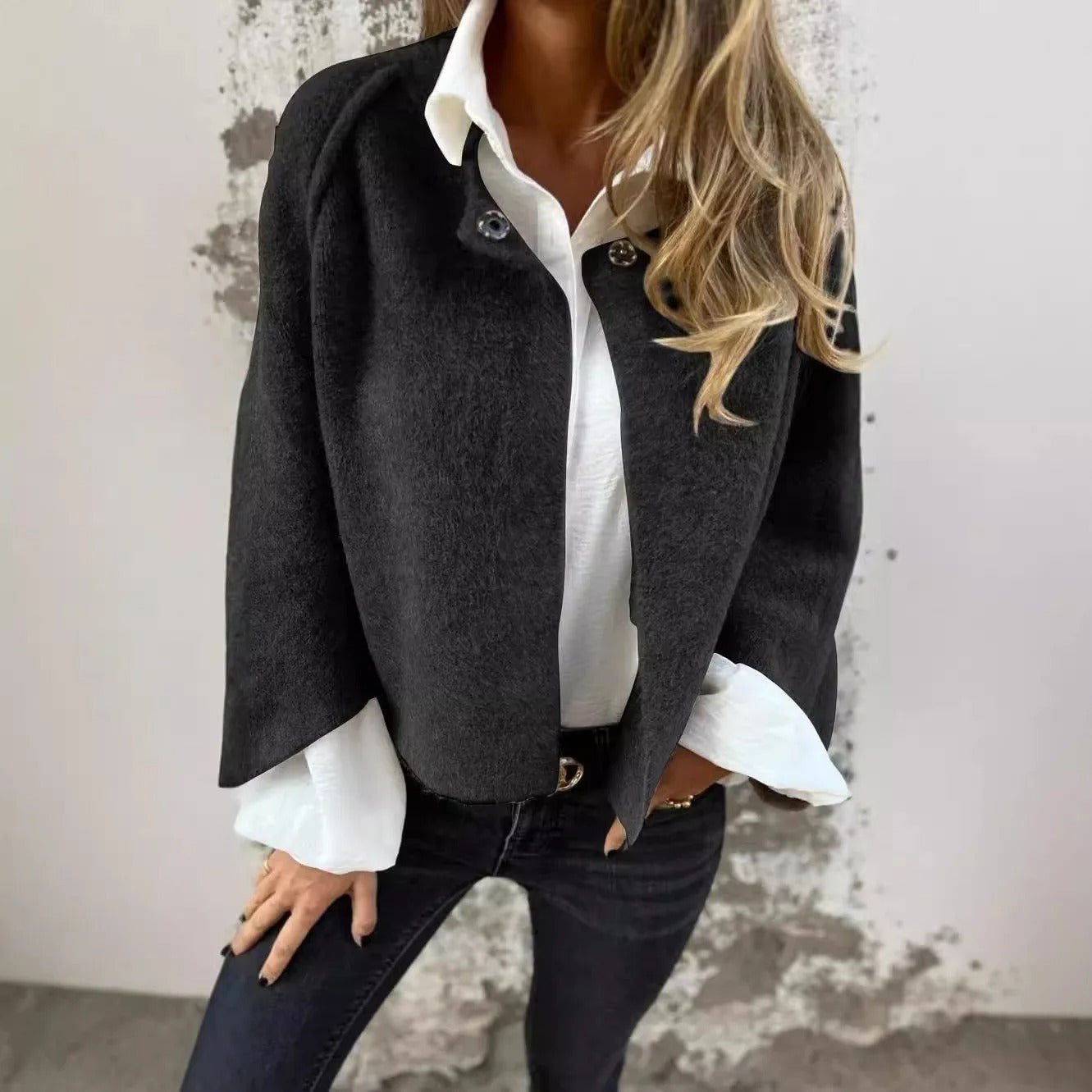 Jacqueline wollen jas