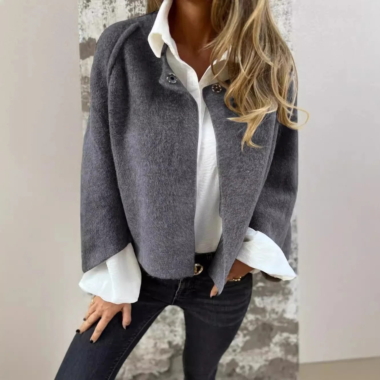 Jacqueline wollen jas